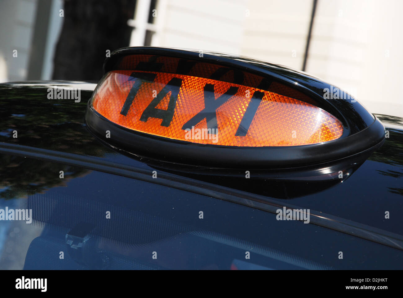 London Taxi Cab Detail, Vereinigtes Königreich Stockfoto