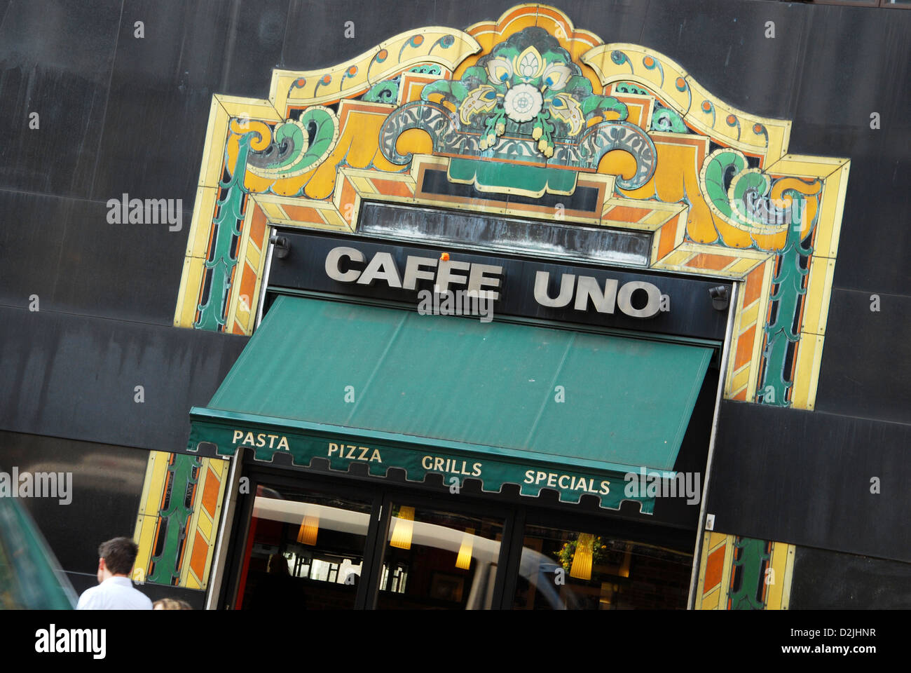Caffe Uno im Londoner Stadtteil Soho, Vereinigtes Königreich Stockfoto