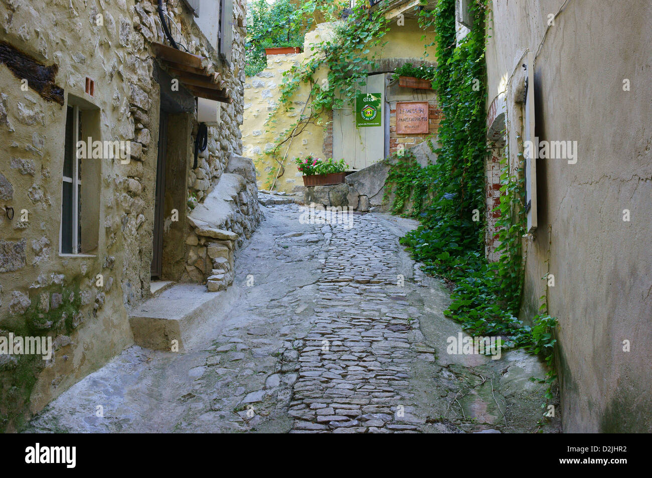 Dorf Seguret Provence Frankreich Stockfoto