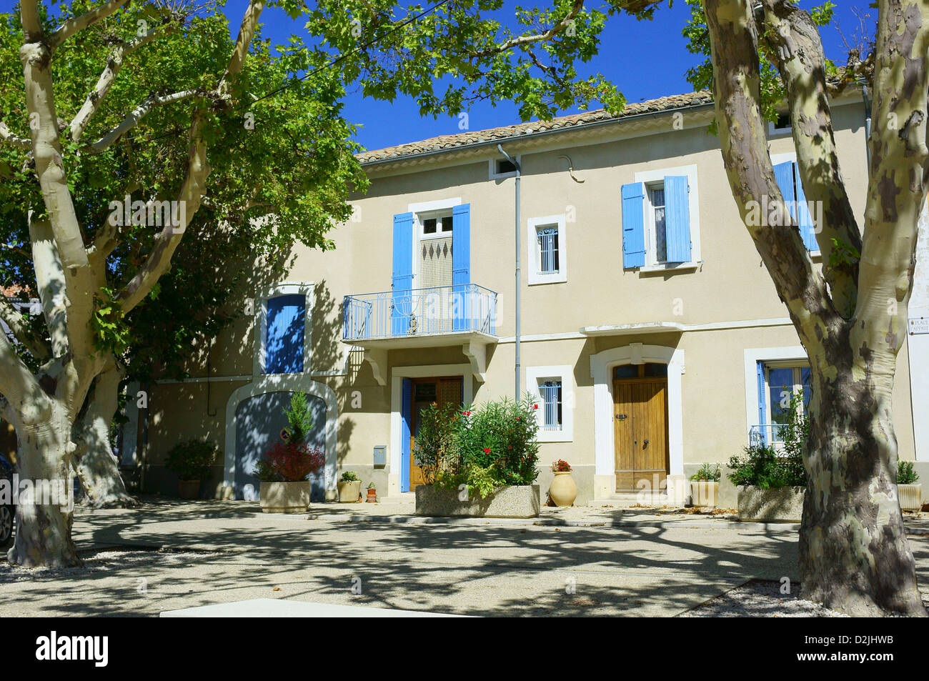 Dorf Rasteau Vaucluse Provence Stockfoto