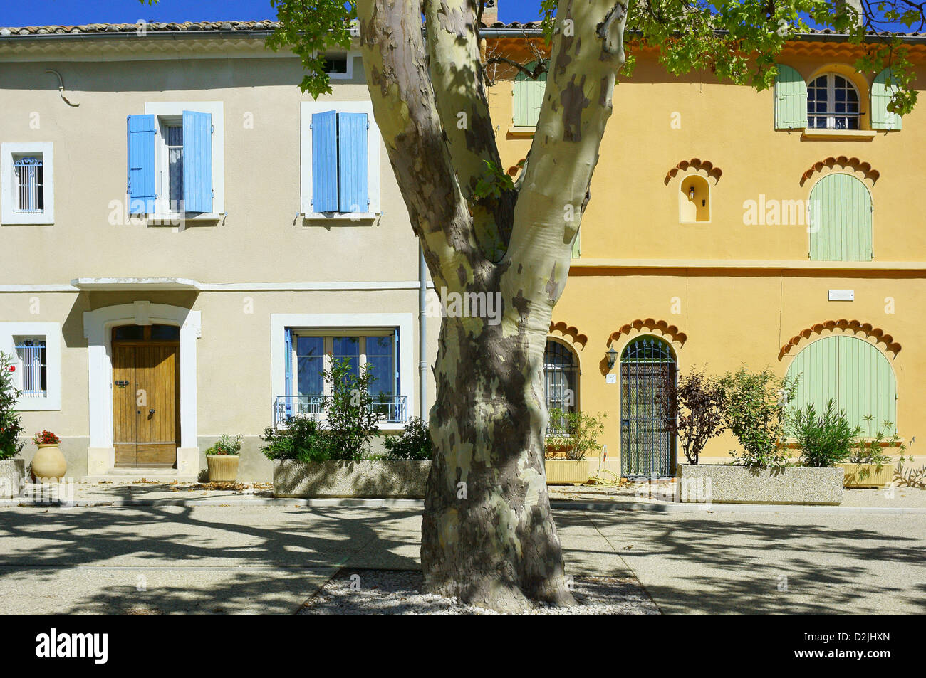 Dorf Rasteau Vaucluse Provence Stockfoto