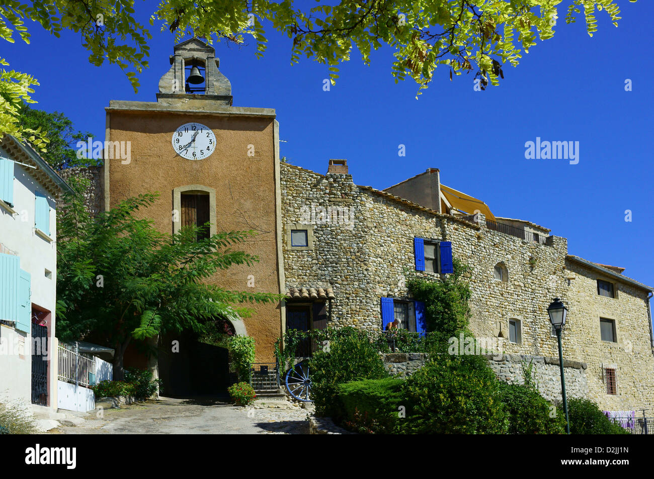 Dorf Rasteau Vaucluse Provence Stockfoto