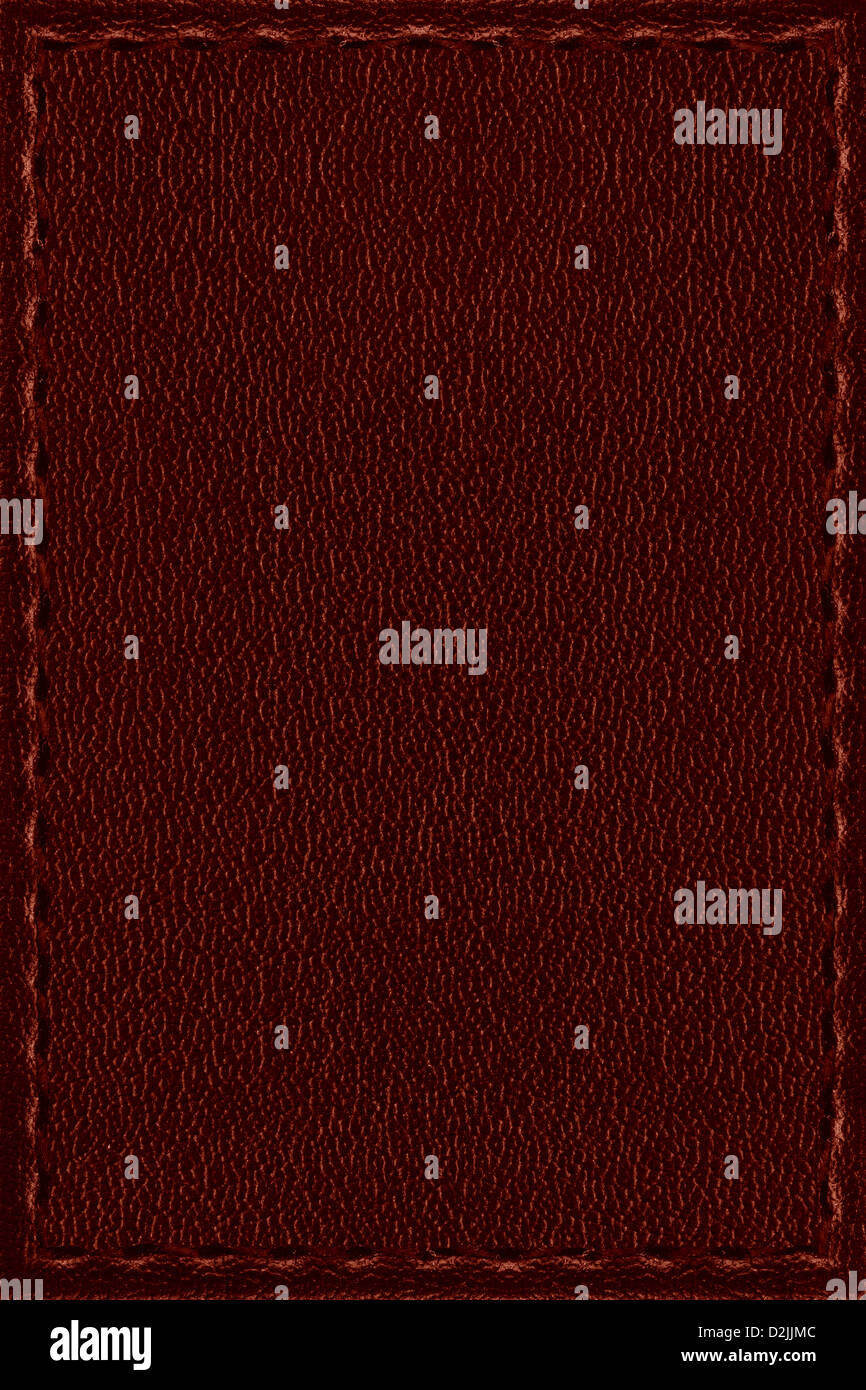 rotem Leder Hintergrund oder grobe Muster Textur Stockfoto