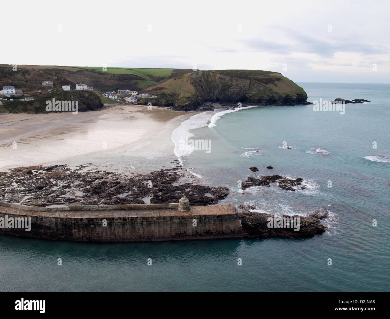 Portreath, Cornwall, UK im winter Stockfoto