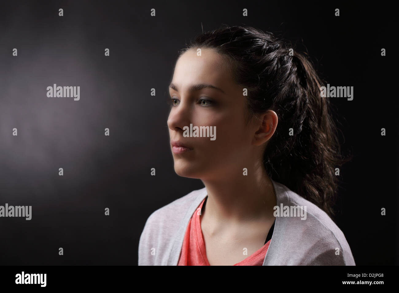 Trauriges Mädchen Stockfoto