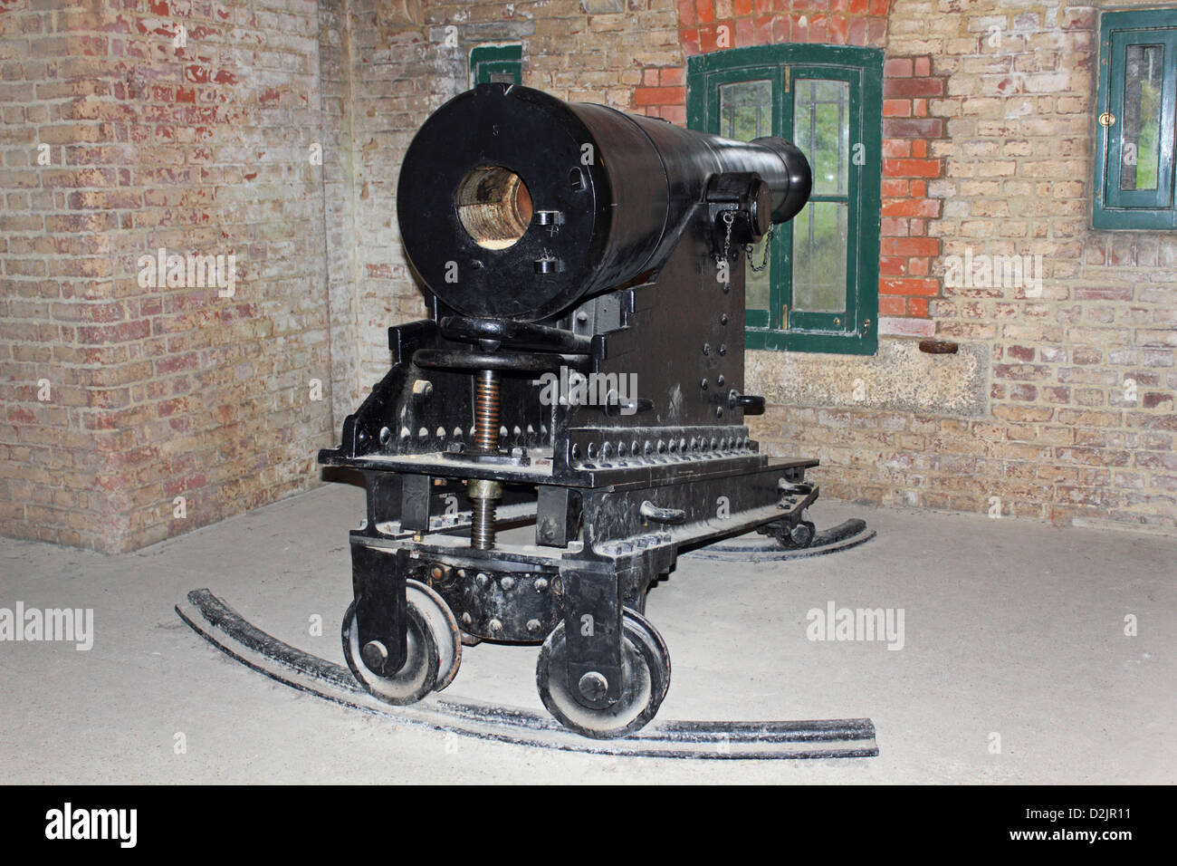 Fort Nelson auf Portsdown Hügel in der Nähe von Fareham, Hampshire, England ist Bestandteil der Royal Armouries. Stockfoto