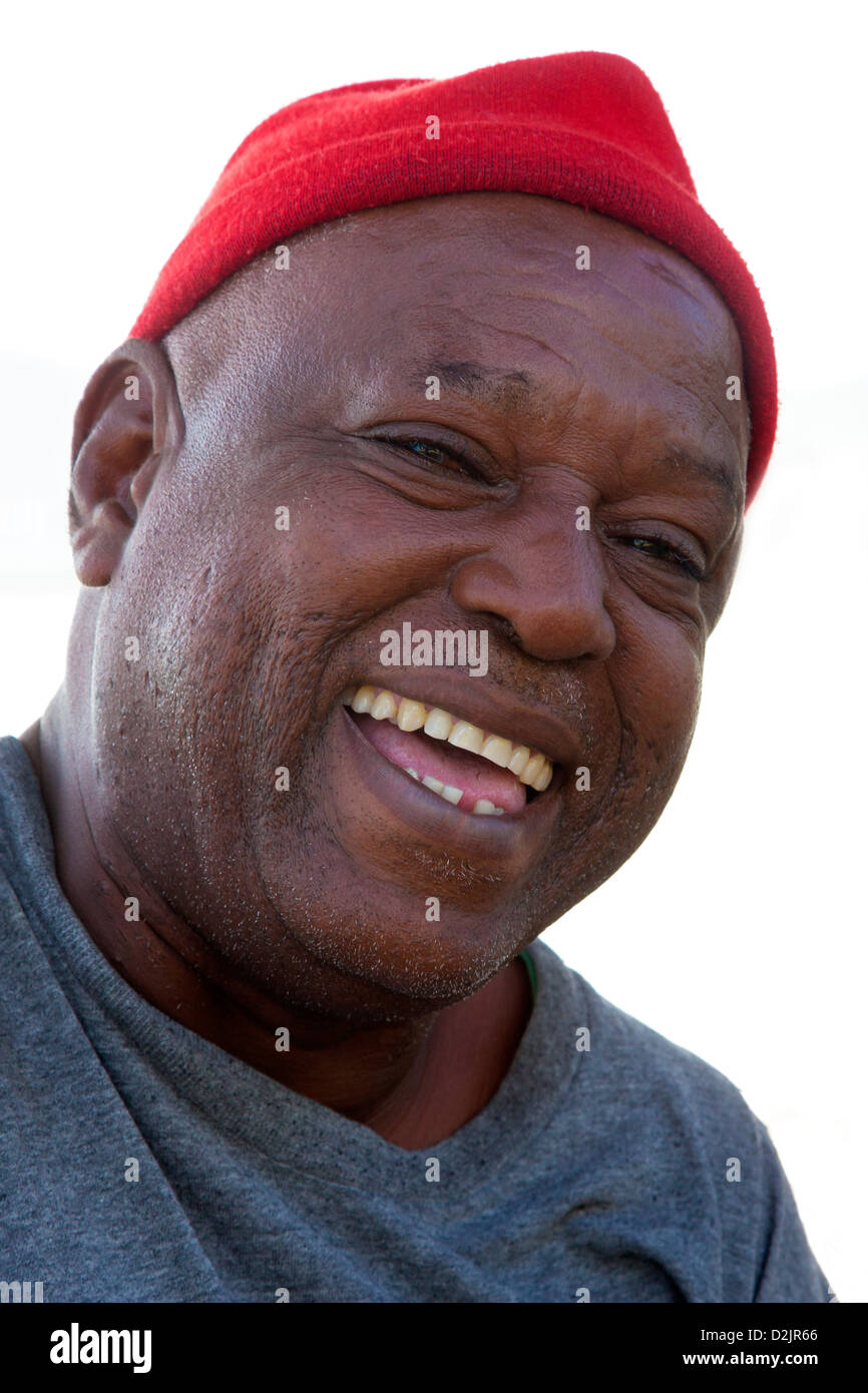 Porträt eines lokalen, View Fort, St Lucia Stockfoto