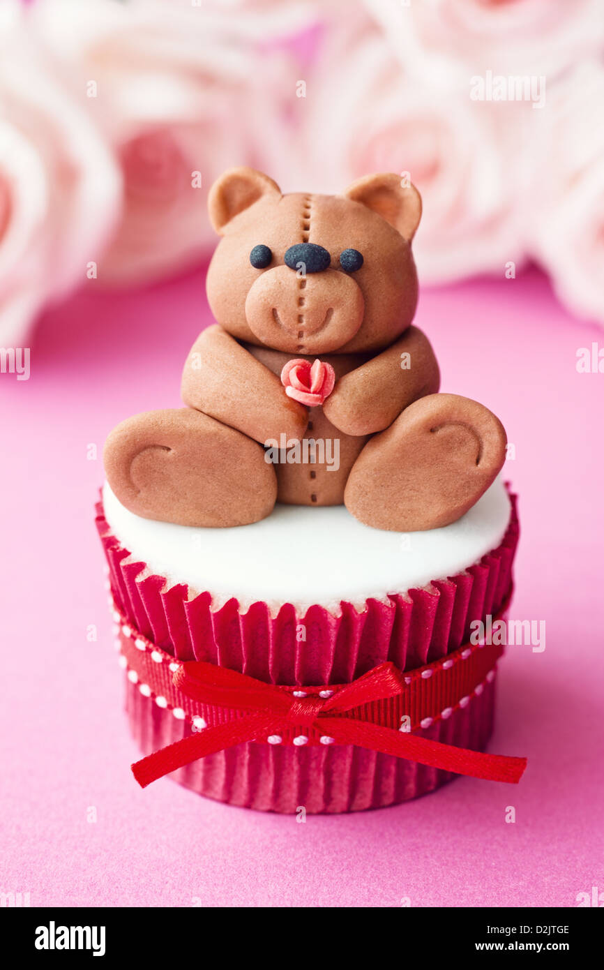 Valentine cupcake Stockfoto