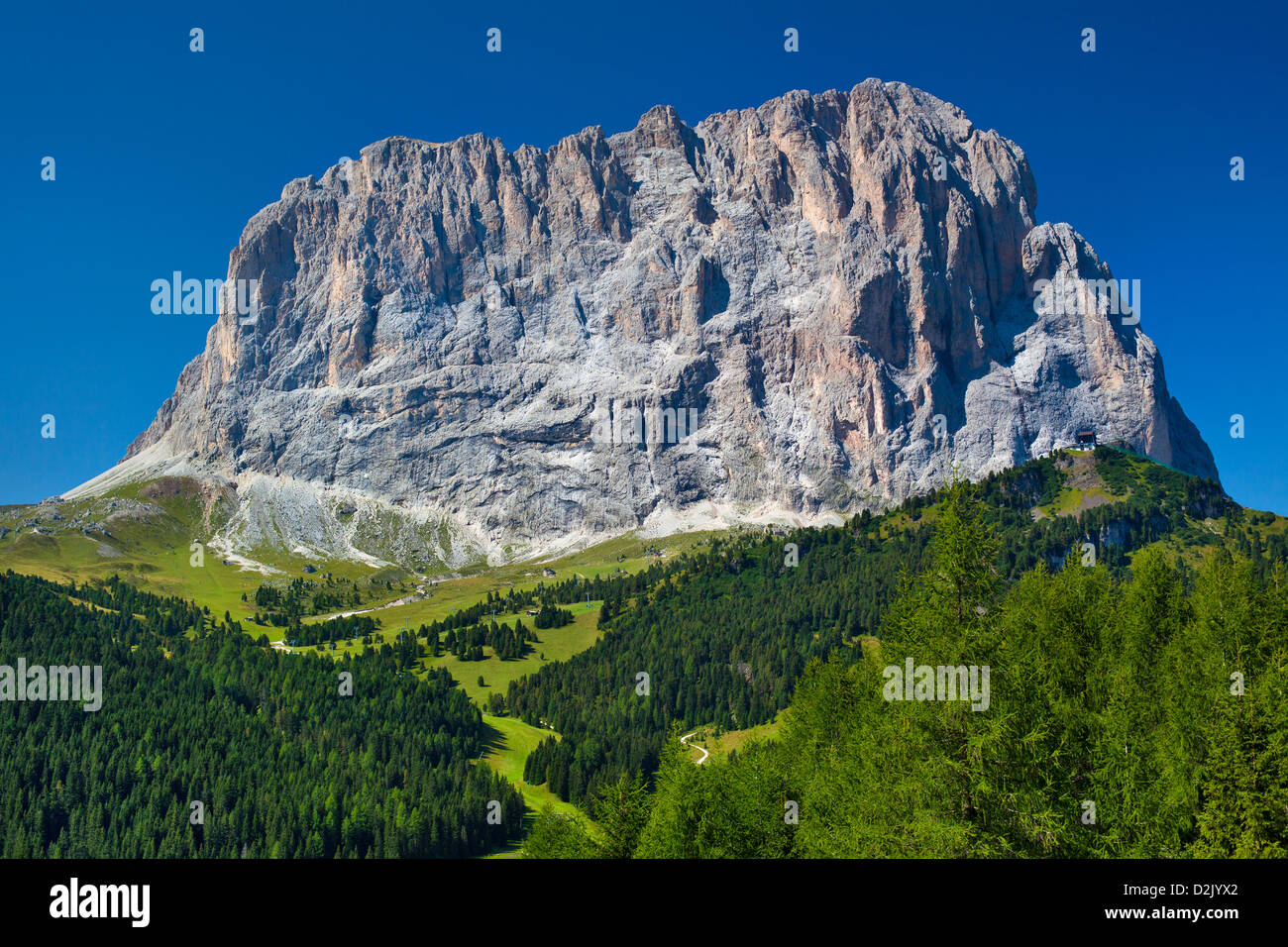 Hoher Berg in den Dolomiten Italien. Stockfoto
