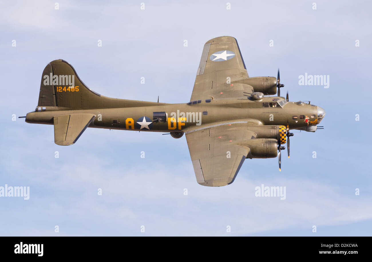 Boeing B17 Sally B, Flying Fortress. Stockfoto