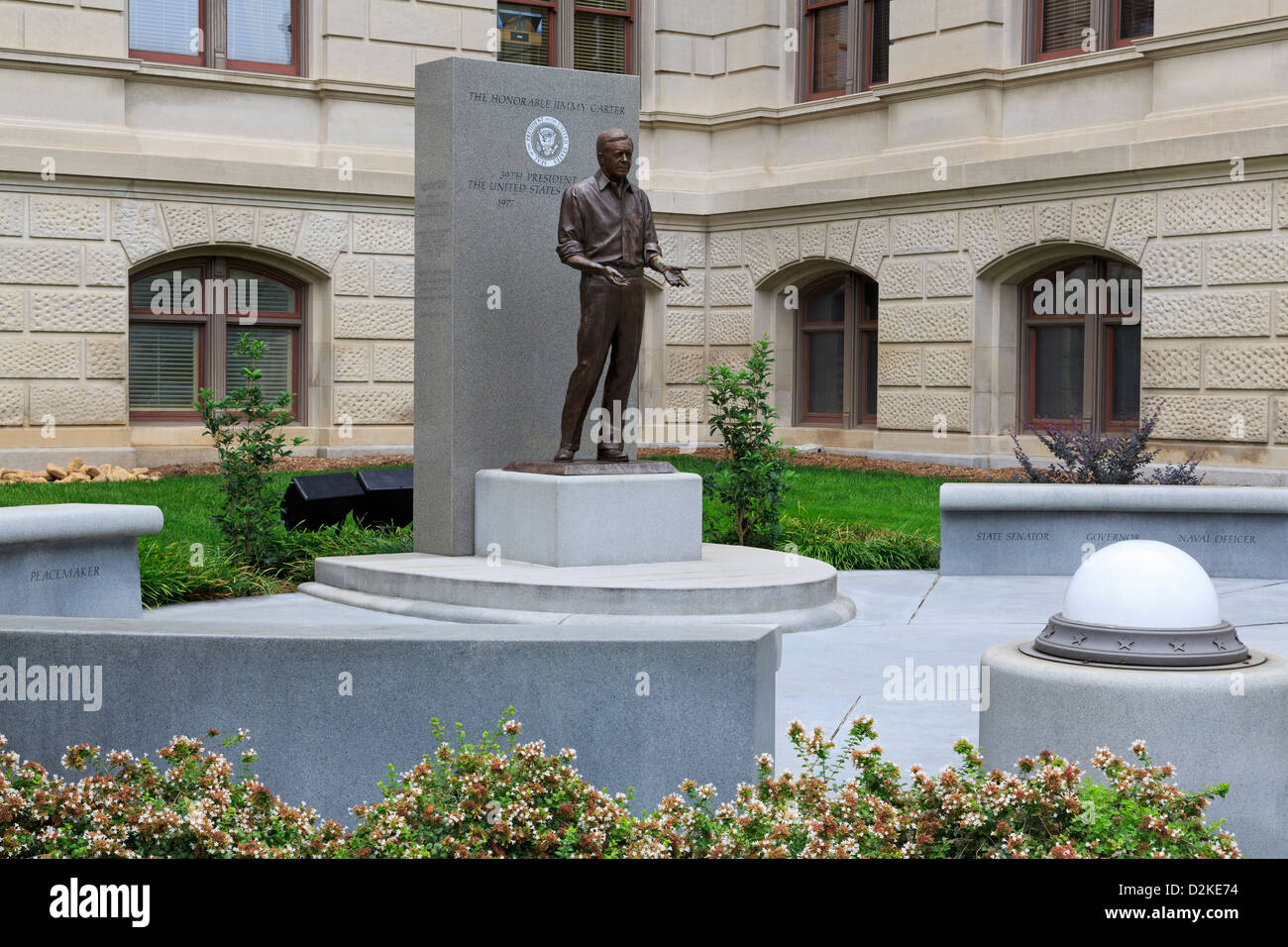 Präsident Carter-Statue an der Georgia State Capitol Stockfoto
