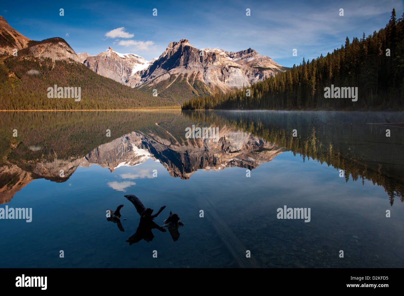 Emerald Lake Yoho Nationalpark BC Kanada Stockfoto