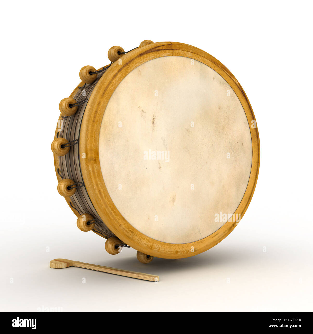 Ramadan-Trommel-3D gerenderten isoliert Stockfoto