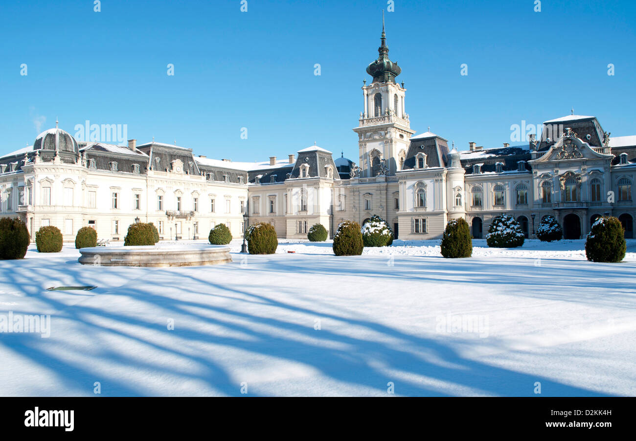 Detail aus dem Schloss Festetics in Keszthely, Ungarn Stockfoto