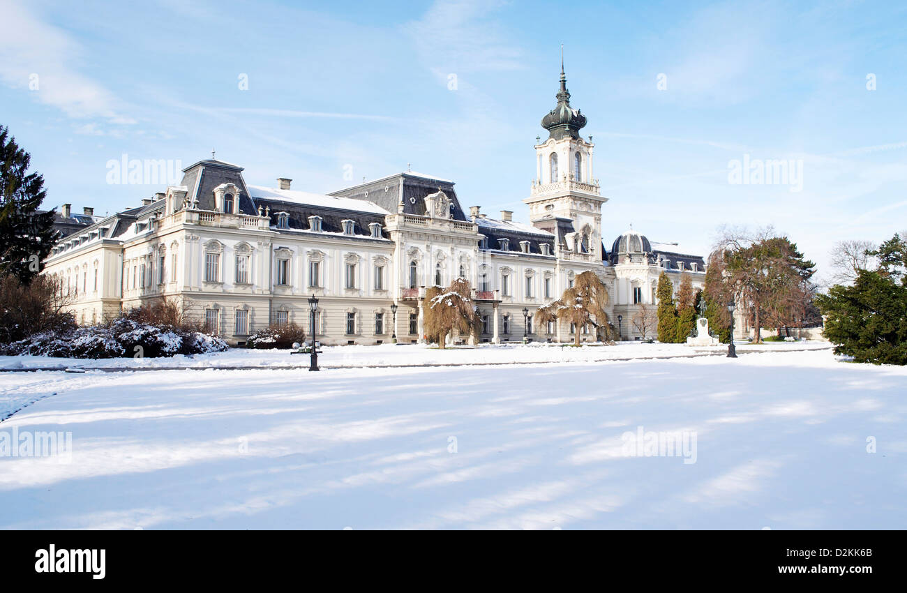 Detail aus dem Schloss Festetics in Keszthely, Ungarn Stockfoto