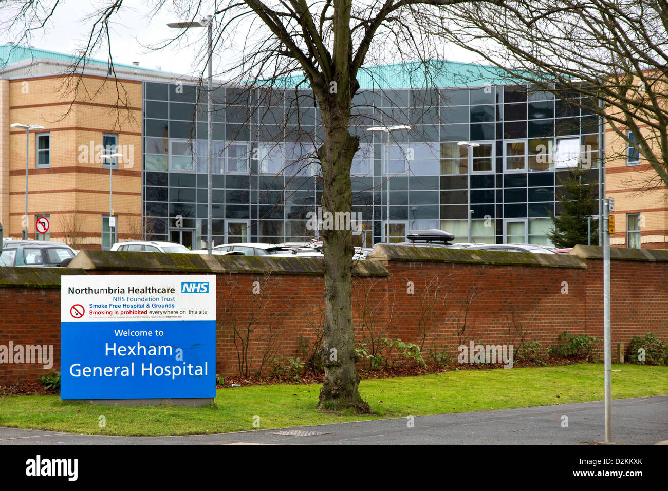 Hexham allgemeines Krankenhaus, Hexham, Northumberland, England, Vereinigtes Königreich Stockfoto