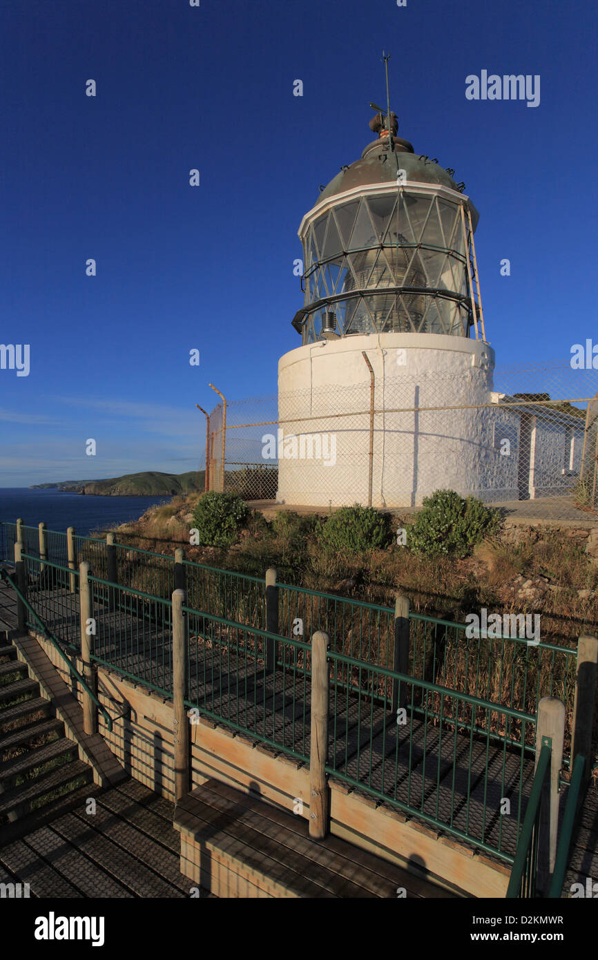 Nugget Point lighthouse Stockfoto
