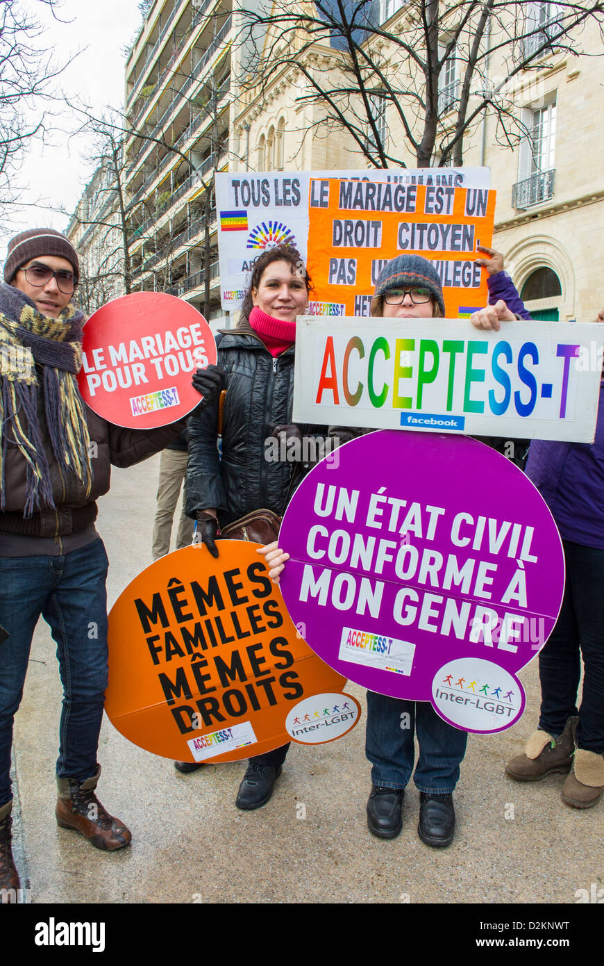 Demonstration zur gleichstellung von transsexuellen -Fotos und ...
