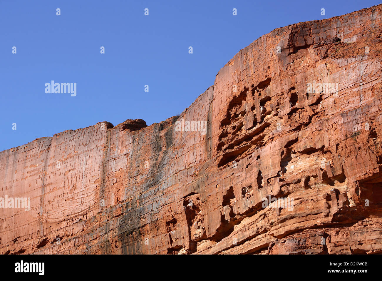 Felsformationen am Kings Canyon. Watarrka National Park, Zentral-Australien. Stockfoto