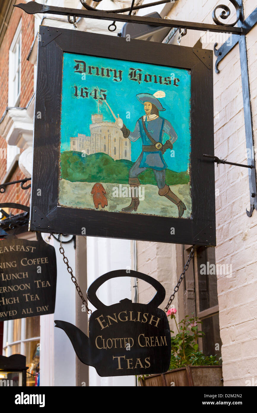 Drury House Restaurant, Windsor, England Stockfoto