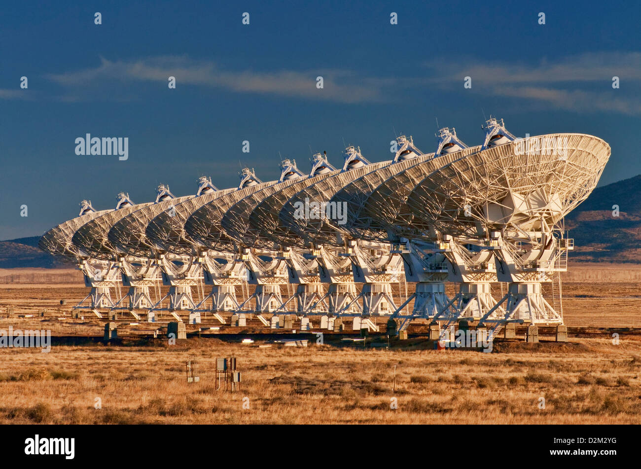 Antennen von der Radioteleskop Very Large Array (VLA), ein Radio Astronomy Observatory in der Nähe von Datil, New Mexico, USA Stockfoto