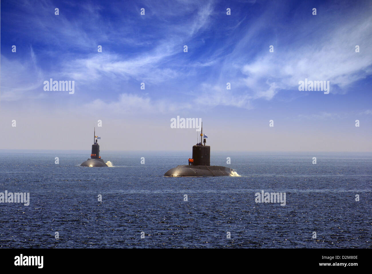 Russische u-Boote Stockfoto