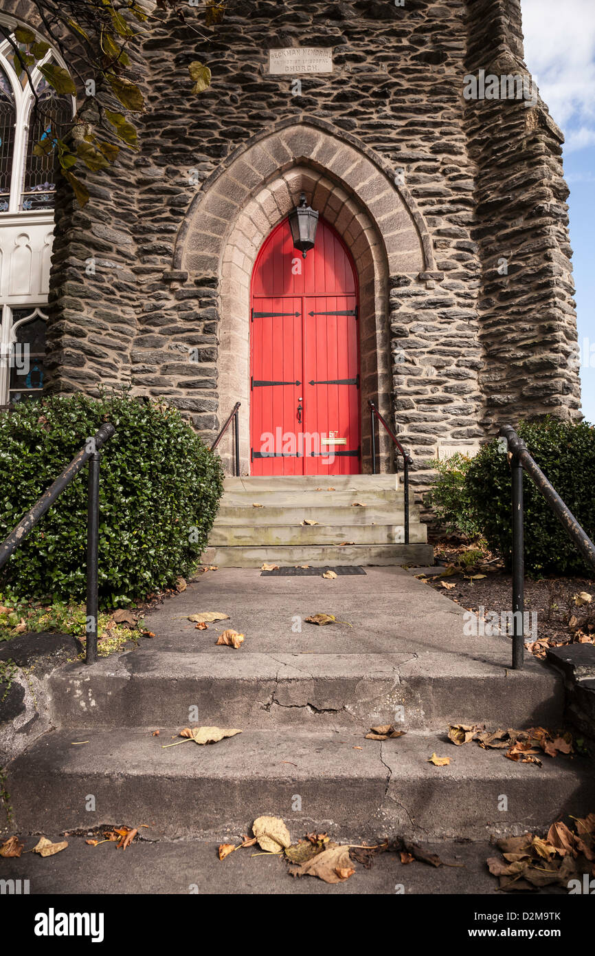 Beckman-Gedächtnis-Kirche, Methodisten und bischöflichen, Doylestown, PA, USA Stockfoto