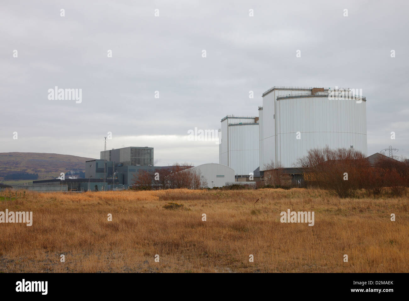 Hunterston A und B der Kernkraftwerke in der Nähe von Largs in Ayrshire, Schottland. Vereinigtes Königreich Stockfoto