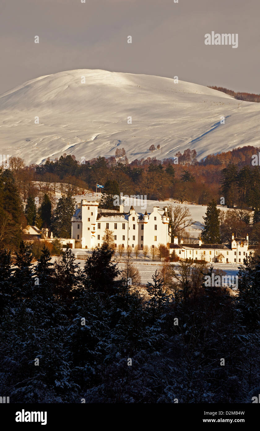 Blair Castle, Blair Atholl, Perthshire, Perth und Kinross, Schottland, Großbritannien Stockfoto