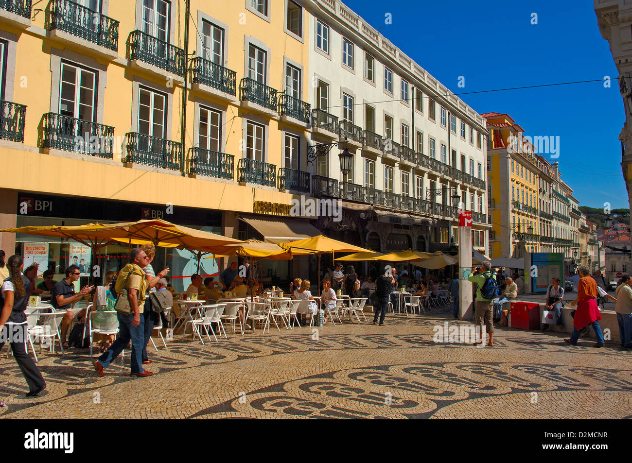 Lissabon, Largo do Chiado, Barrio Alto, Portugal Stockfoto