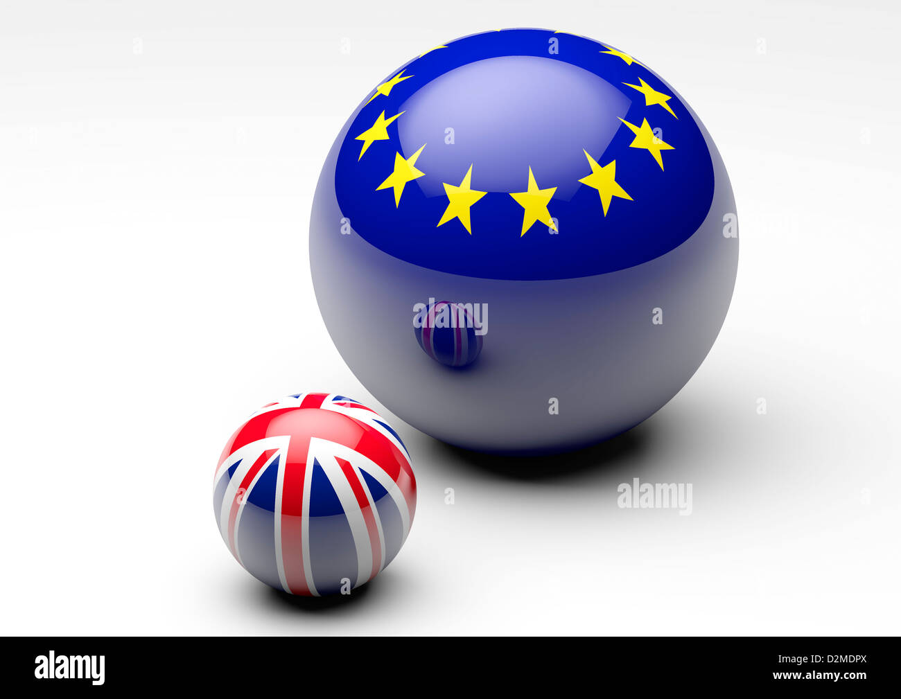 EU / UK Beziehung Konzept - Austritt Verhandlungen Konzepte Stockfoto