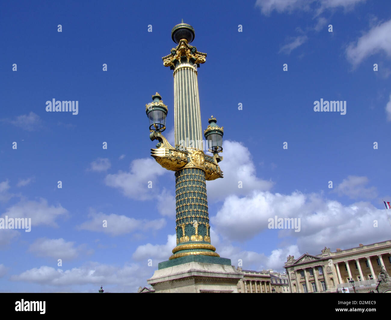 Place De La Concorde, Street-Laterne Stockfoto