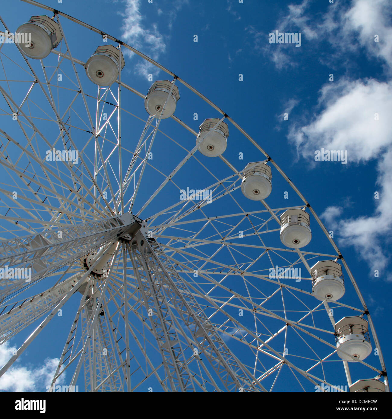 Riesenrad für den Himmel, Vergnügen Strand erreichen Stockfoto