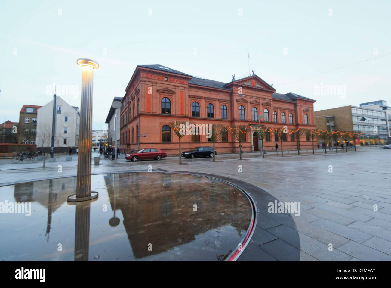 Gebäude im Stadtzentrum von Randers, Dänemark Stockfoto