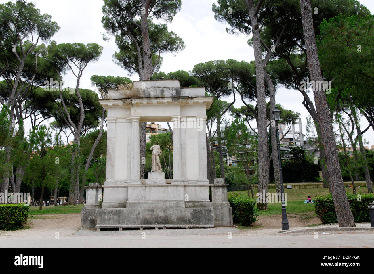 Rom. Italien. Blick auf das Edicola della Musa (Kiosk der Muse) Schrein