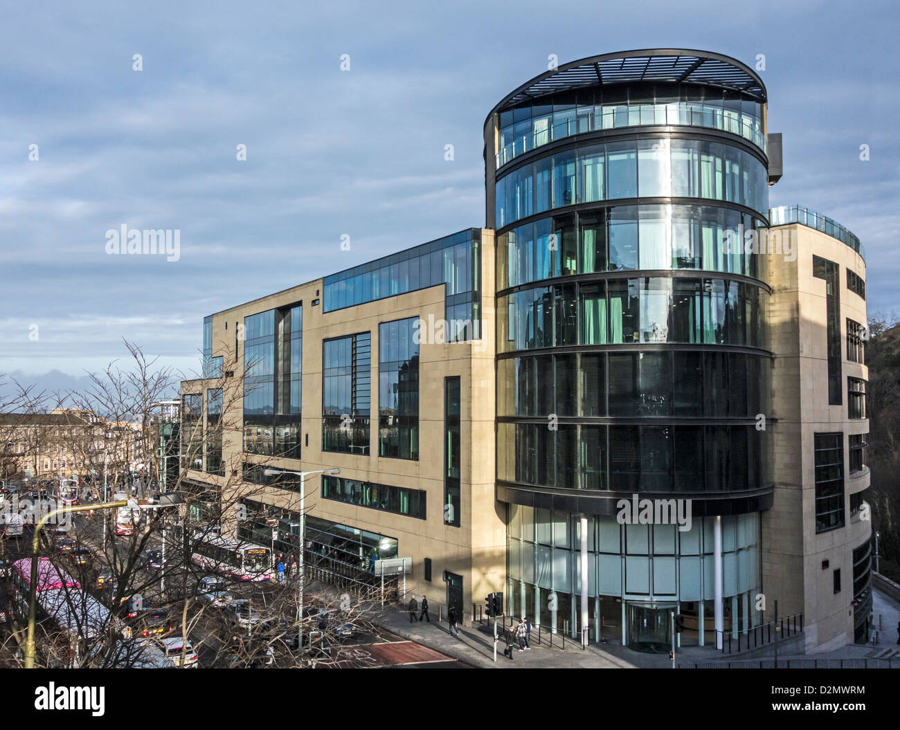 Calton Square Tower im schottischen Leith Street-Edinburgh Stockfoto