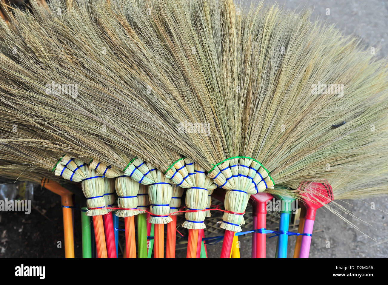 Der Besen von Trockenrasen Stockfoto