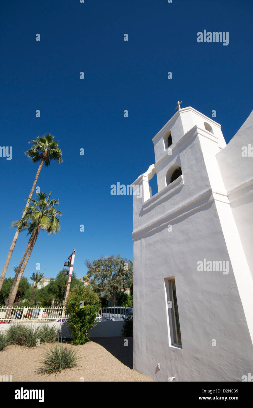 Our Lady of Perpetual helfen Mission Church, Scottsdale, in der Nähe von Phoenix, Arizona, Vereinigte Staaten von Amerika, Nordamerika Stockfoto