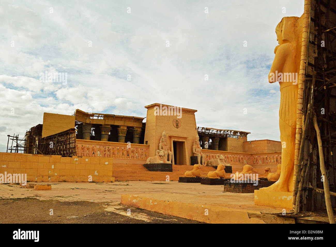 Film-set, Atlas-Studios, Ouarzazate, Marokko, Nordafrika, Afrika Stockfoto