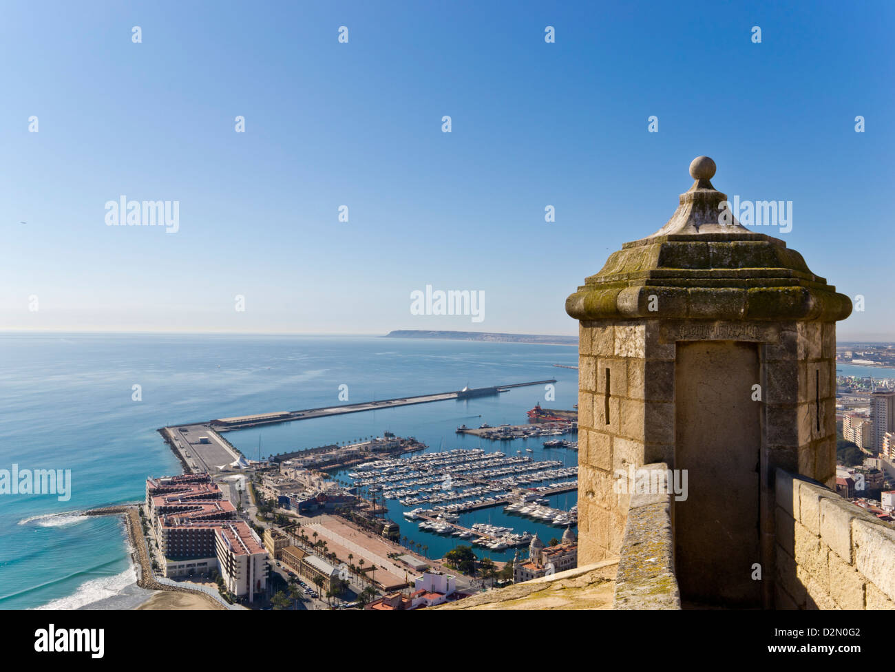 Panorama von Alicante Stockfoto