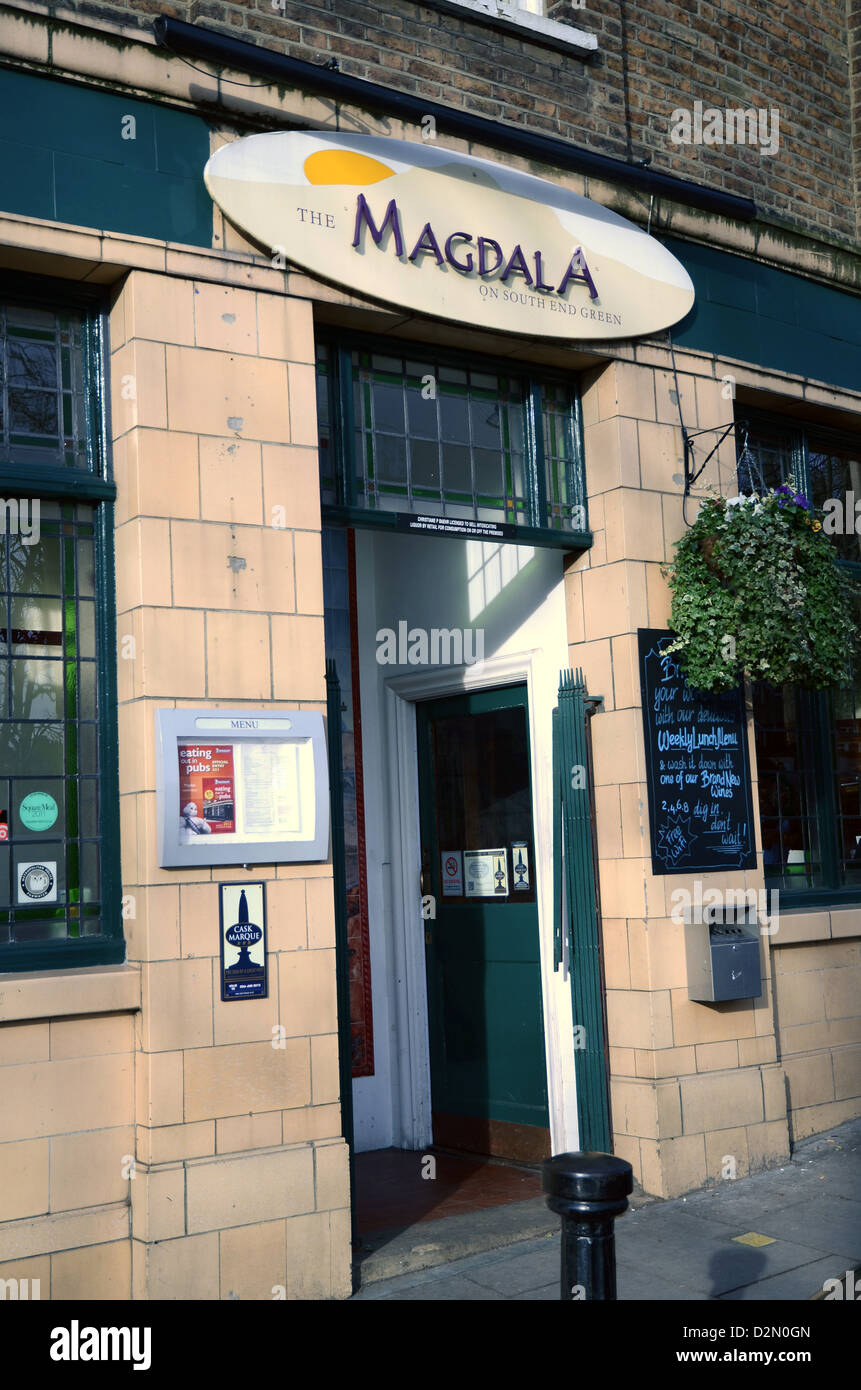 Das Magdala Public House in Hampstead, London Stockfoto