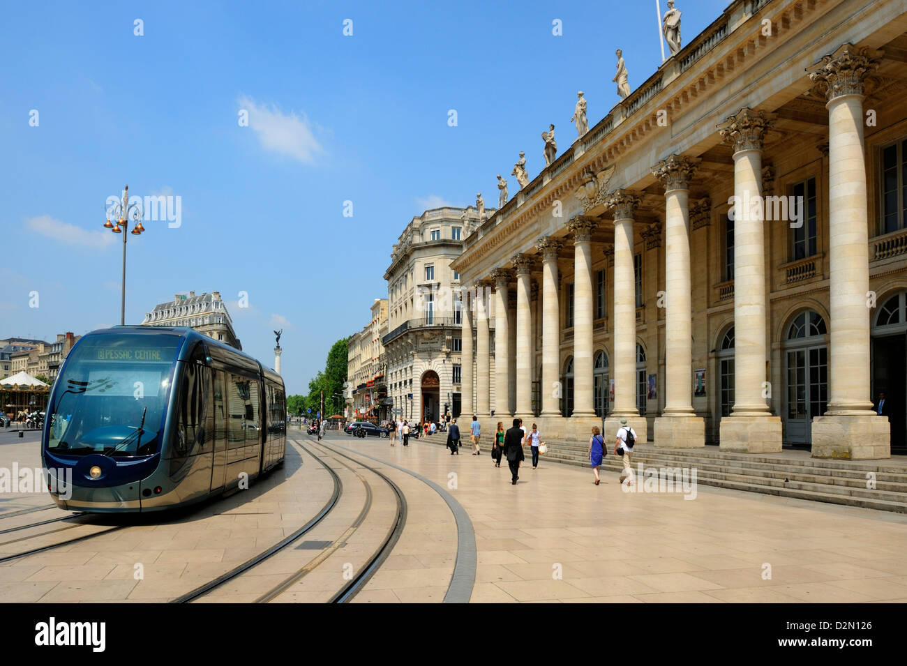 Le Grand Theatre, Place De La Comedie, Bordeaux, UNESCO-Weltkulturerbe, Gironde, Aquitanien, Frankreich, Europa Stockfoto