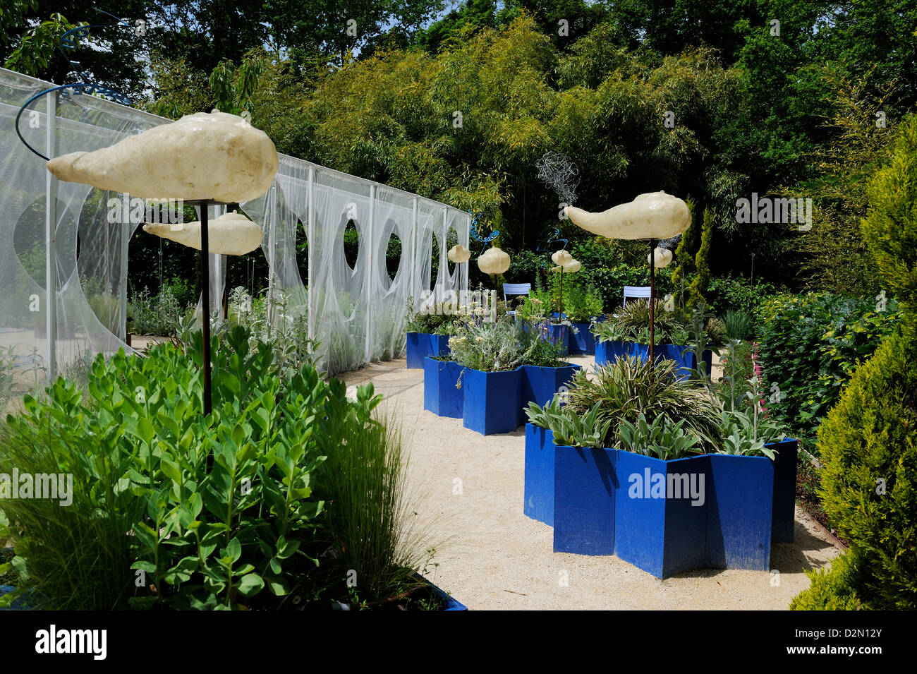 Festival International des Jardins anzuzeigen, Chateau de Chaumont, Chaumont-Sur-Loire, Indre-et-Loire, Loire-Tal, Frankreich Stockfoto