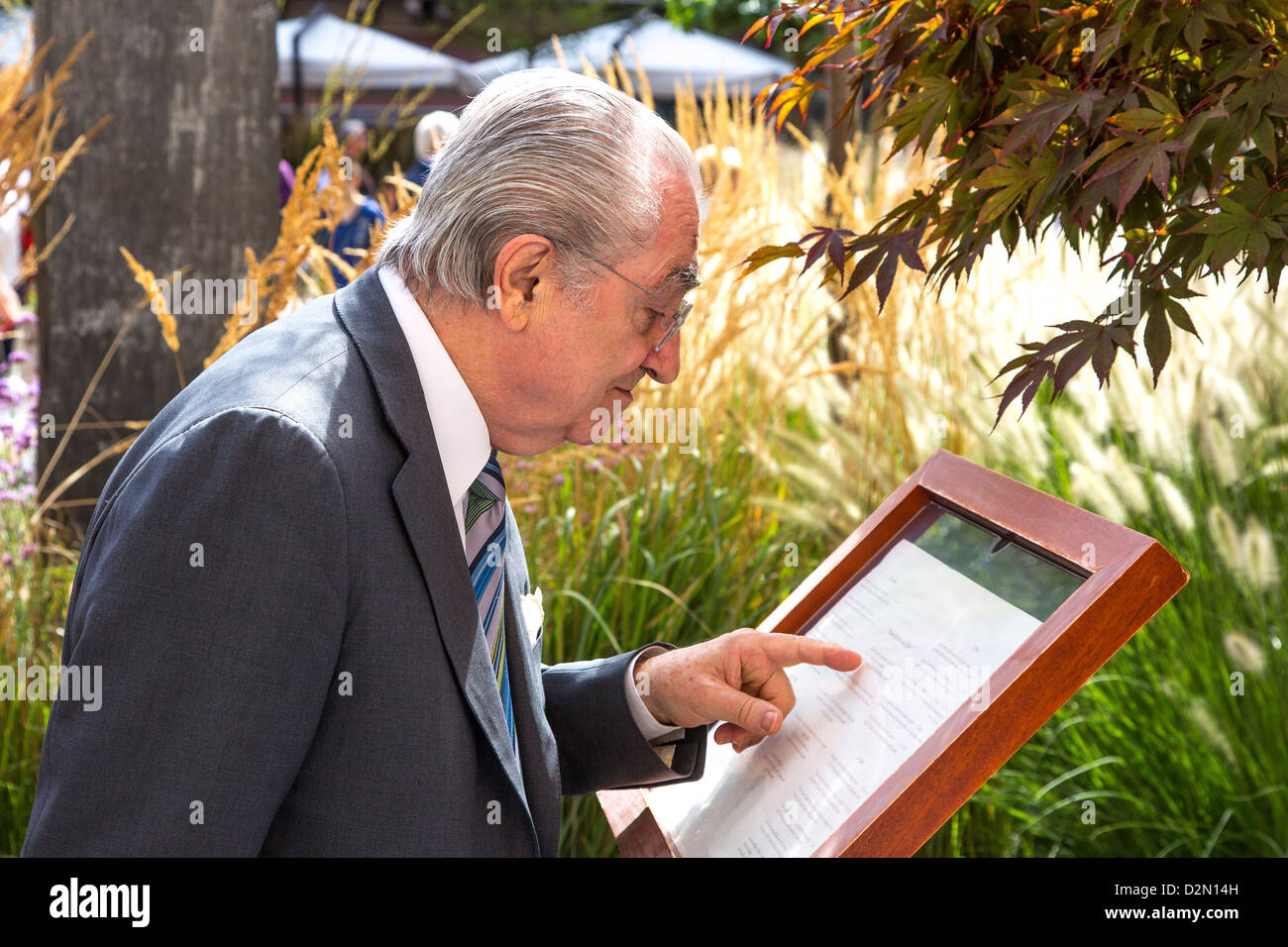 Gualtiero Marchesi, renommierten italienischen Koch. Stockfoto