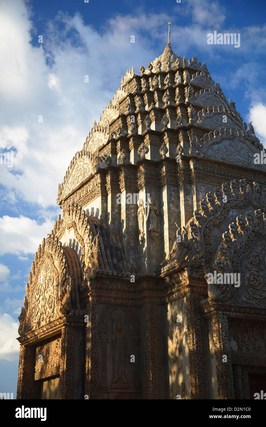 Stupa Wat Han Chey, Kampong Cham, Kambodscha, Indochina, Südostasien, Asien Stockfoto
