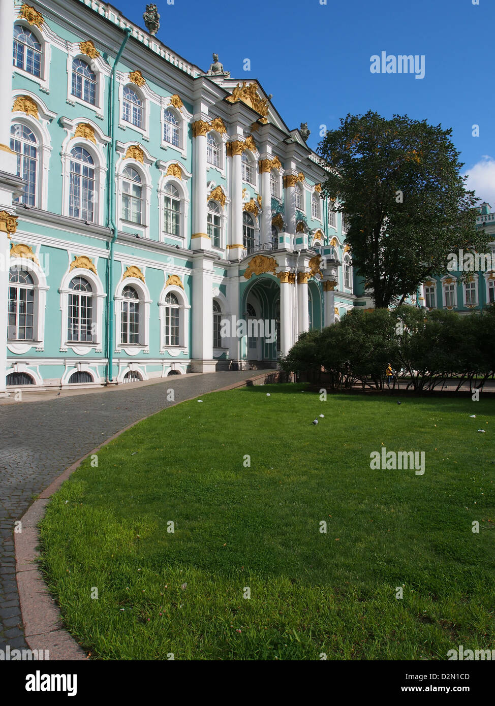 Winterpalast und Eremitage, St. Petersburg, Russland, UNESCO-Weltkulturerbe, Europa Stockfoto