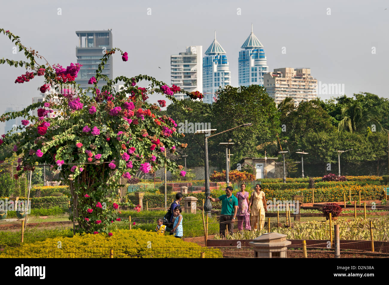 Shri Phirozshah Mehta Hanging Garden - Ferozeshah Mehta Gardens Malabar Hill Mumbai Indien The Suburbs Bandra moderner Architektur Stockfoto