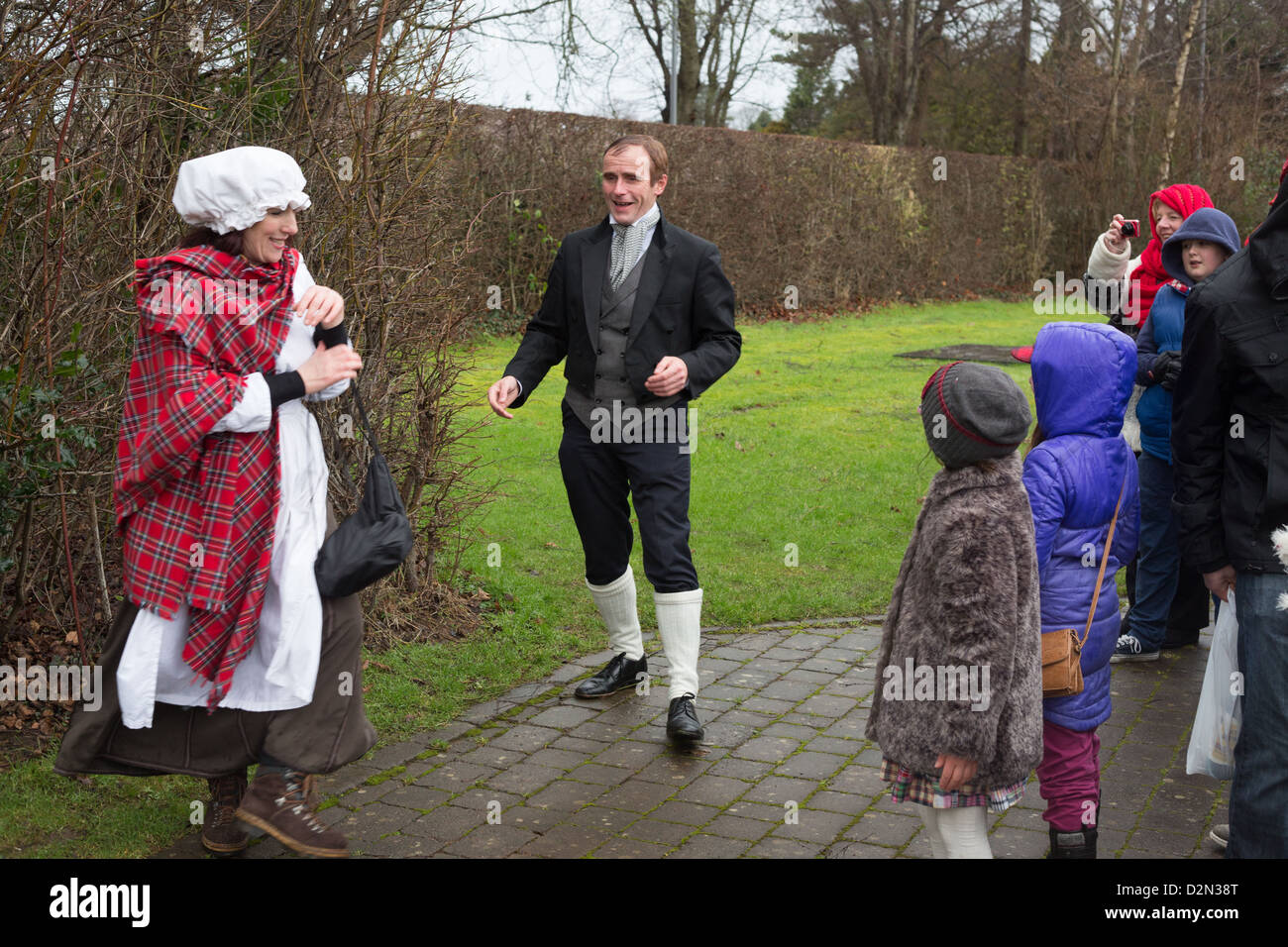 Geburtstagsfeiern von Robert Burns, schottischer Dichter, bei den Festspielen Alloway 1759 in Alloway, Ayrshire, Schottland. Stockfoto