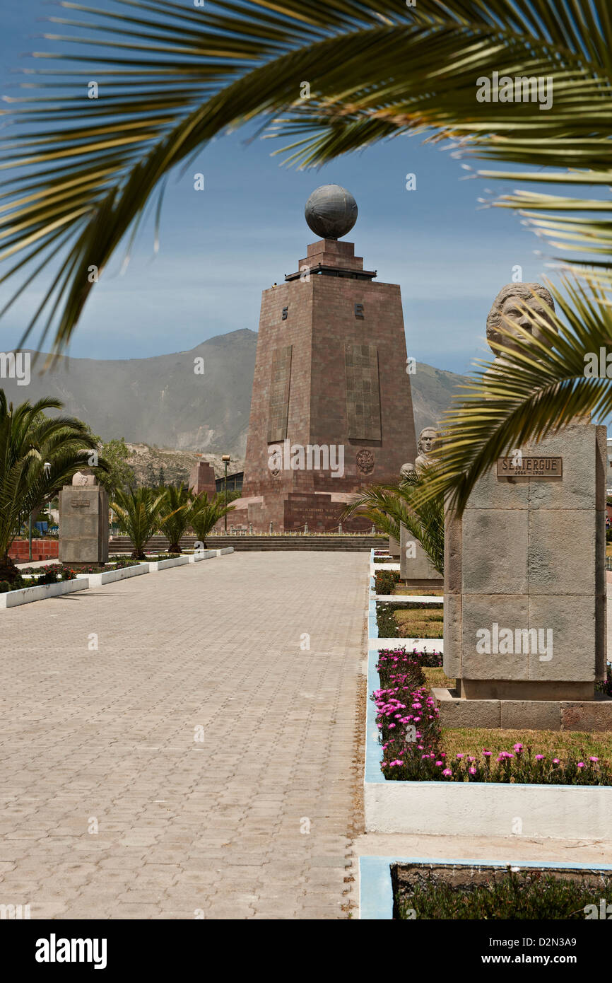 Mitad del Mundo oder in der Mitte der Erde, Quito, Ecuador, Südamerika Stockfoto