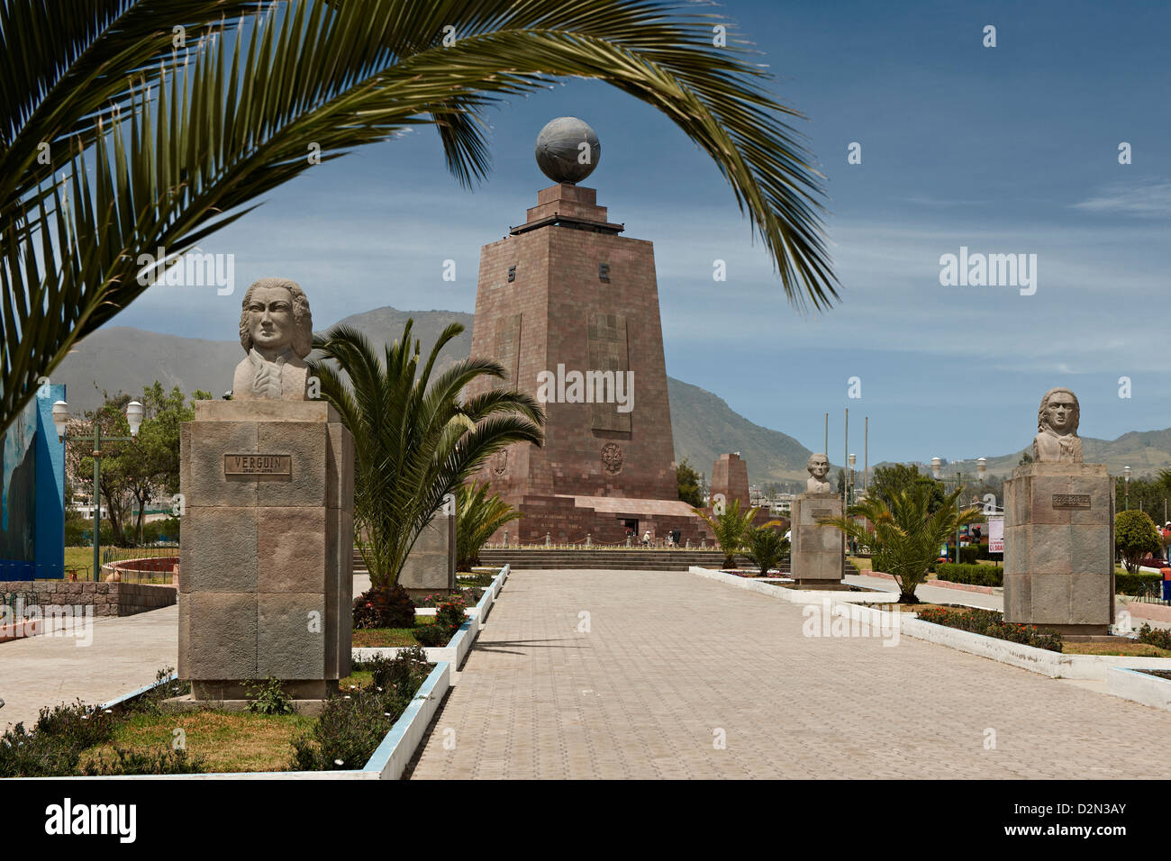 Mitad del Mundo oder in der Mitte der Erde, Quito, Ecuador, Südamerika Stockfoto